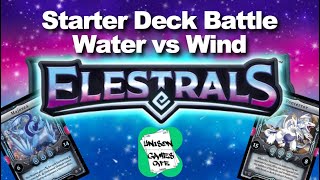 Elestrals Starter Deck Battles! Water vs Wind Kickstarter Starters Played out of the Box