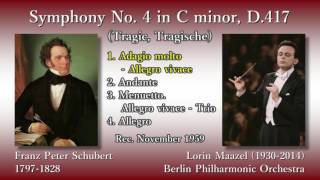 Schubert: Symphony No. 4 `Tragic`, Maazel & BPO (1959) シューベルト 交響曲第4番 マゼール