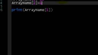 Lua Tutorial 8: Arrays!