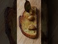 Garlic confit pesto toast