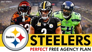 The PERFECT Steelers Free Agency Plan For 2024 Ft. Russell Wilson, Bobby Wagner | Steelers Rumors