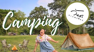 Camping กันนน ✨ วันสุข Glamping ✨ ปากช่อง และกินข้าวที่ บ้านย่าคาเฟ่ || EP. 22 { Pursuer MA }