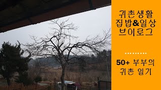 시골 겨울 일상 50+부부의 귀촌 일기 집밥 브이로그 Korean life style