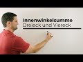 Innenwinkelsumme Dreieck und Viereck, Spielerei zum Verstehen:) Mathe by Daniel Jung