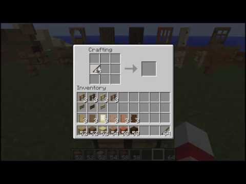 Minecraft 1.8 : Crafting door, fence and fence gate Minecraft 1.8 : Crafting door, fence and fence gate