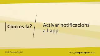 Activar notificacions a l'app