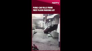 Pune: Car Falls From First Floor Parking Lot