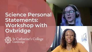 Oxbridge Personal Statement Workshop: Sciences