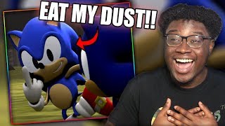 OLD SONIC VS NEW SONIC! | [SFM] "Friendly" Competition Reaction!