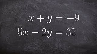 Solve a System of Equations by Using Elimination of Multiplying