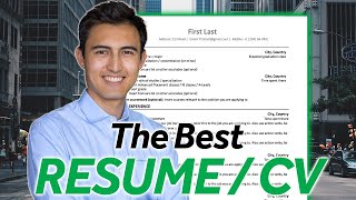 Write an Incredible Resume / CV + Free Template