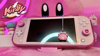 Pink Nintendo Switch Lite Makeover: Jelly Kirby 🎀