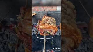 Ba chỉ nướng nổ bì giòn da