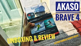 AKASO BRAVE 4 4K 20MP ACTION CAMERA MALAYSIA UNBOXING \u0026 REVIEW