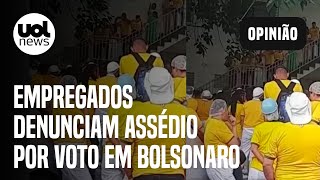 Assédio eleitoral: empregados denunciam ofertas de folga, churrasco e mais por voto em Bolsonaro