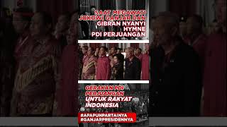 Saat Megawati, Jokowi, Ganjar dan Gibran Nyanyi Hymne PDI Perjuangan