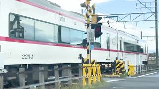 踏切音【ふみきり　電車】愛知県 名鉄名古屋本線 妙興寺~島氏永 特急電車 カンカン　Trains \u0026 Railroad crossings