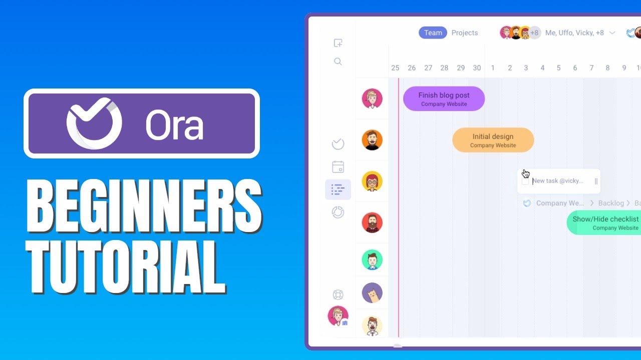Ora Project Management Tutorial For Beginners How To Use Ora Project