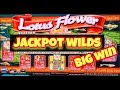 ** BIG WIN LOTUS FLOWER ** HIGH LIMIT SLOT MACHINE JACKPOT HANDPAY BONUS SLOTS