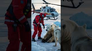 Barnacle Covered Polar Bear—Fox Brings an Unbelievable Miracle! 🦊🐻❄️💔 #polarbearconservation