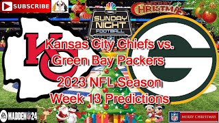 Kansas City Chiefs vs. Green Bay Packers | 2023 NFL Season Week 13 | Predictions Madden NFL 24