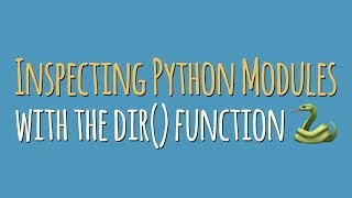 Inspecting Python Modules and Classes With \