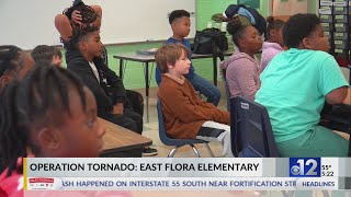 Operation Tornado visits East Flora Elementary