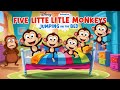 5 Little Monkeys & Row Row Your Boat | Candy TV Nursery Rhymes for Kids'  Kids Songs