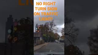 No right turn plus No entry sign, so look for road markings to turn. Mill Hill test route