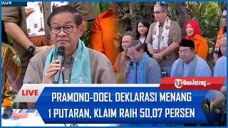 🔴BREAKING NEWS: Pramono-Doel Deklarasi Menang 1 Putaran, Klaim Raih 50,07 Persen Suara