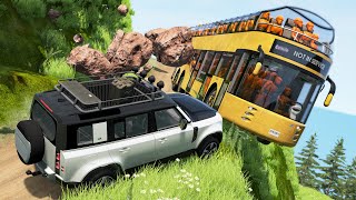 Double-Decker Bus Crashes - Beamng drive
