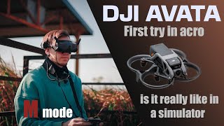 DJI AVATA test M mode / acro. my first try. China / #djiavata