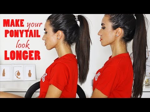 How To: Make Your Ponytail Look Longer WITHOUT EXTENSIONS How To: Make Your Ponytail Look Longer WITHOUT EXTENSIONS