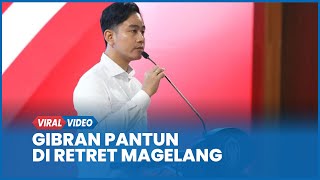 Gibran Bacakan Pantun di Magelang, Sindir Siapa?