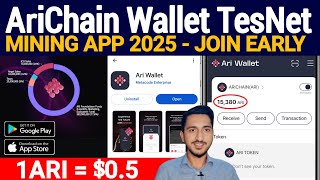 AriChain Wallet Testnet Airdrop - Supply 500M - 1ARI=$0.5 - Join Early | AriChain Mining App Guide