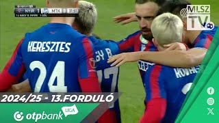 Nagy Dominik gólja a Nyíregyháza Spartacus FC – MTK Budapest mérkőzésen