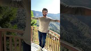 Arjun Bijlani enjoying the view at Vivek Palace, Shimla