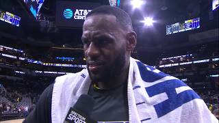 LeBron James Postgame Interview | Lakers vs Spurs | November 25, 2019