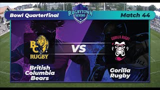 2022 RugbyTown 7s Day 2: BC Bears vs Gorilla Rugby