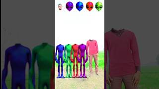 Red, green, blue \u0026 purple alien dancing and veerbhan vfx Correct headmatching  #funny #viralvideo