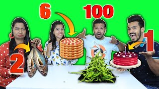 1 To 100 Food Eating Challenge | Hungry Birds