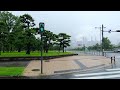 walking in midsummer rainy otemachi tokyo with 3d binaural ambient sounds 4k hdr