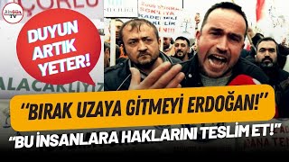 "HAKKIMIZI VER ERDOĞAN!" Ankara'da 'kademeli emeklilik' mitingi! "DUYUN BİZİ YETER!"