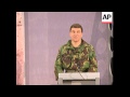 Bosnia-Presser IFOR Spokesman Lt Col Mark Rainer