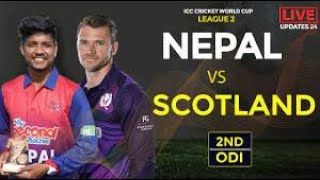 #nepalicricket NEPAL VS SCOTLAND WORLD CRICKET LEAGUE 2 LIVE MATCH || NEP VS SCO ODI LIVE MATCH