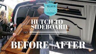 DIY vintage makeover HUTCH TO A SIDEBOARD