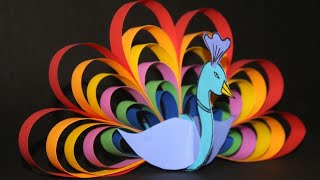 How to make paper Peacock ??? || EASY TUTORIAL || Peacock 🦚 making