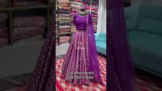 Pure banarasi dyed Customized designer lehenga✨For more details :807 807 7999