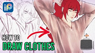 How to SHADE CLOTHES in Ibispaint X! w/ Gaomon S830
