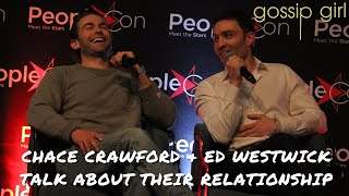 Chace Crawford & Ed Westwick talk about their relationship and speak French